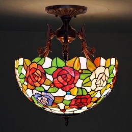 40 cm Rose Tiffany Stained...