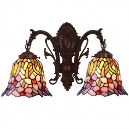 Stained glass deals sconce lights