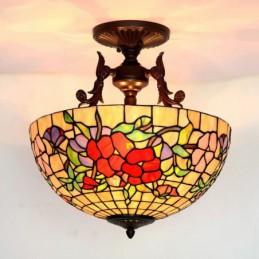 40 cm Round Tiffany Stained...