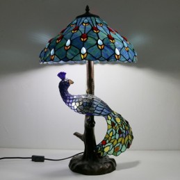 Tiffany peacock online lamp shade